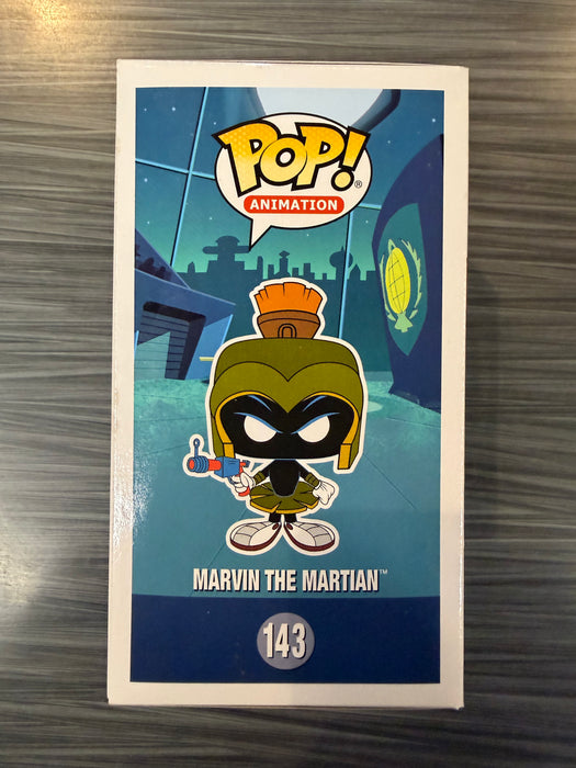Funko POP! Animation: Duck Dodgers - Marvin the Martian [Neon Magenta](Saturday Morning Cartoons)(2017 SDCC 2500 PCS)(Damaged Box) [B] #143