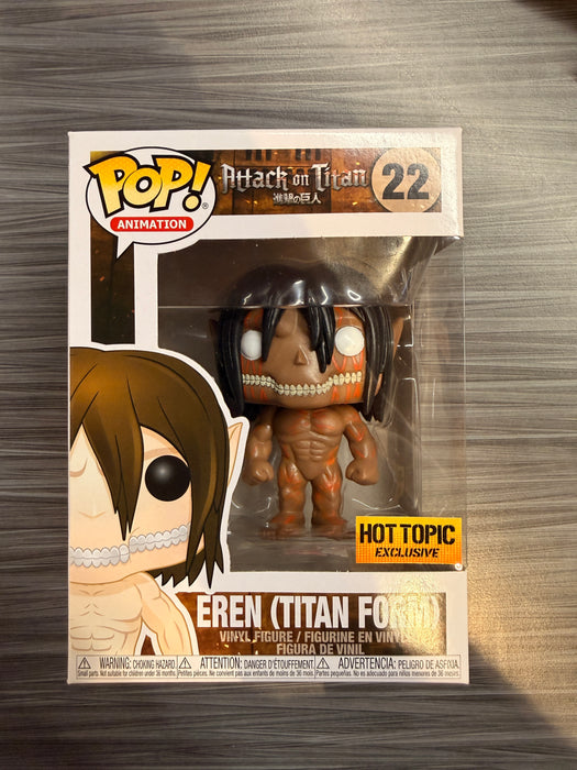 Funko POP! Animation: Attack On Titan - Eren [Titan Form][3 Languages] (Hot Topic)(Damaged Box) [B] #22