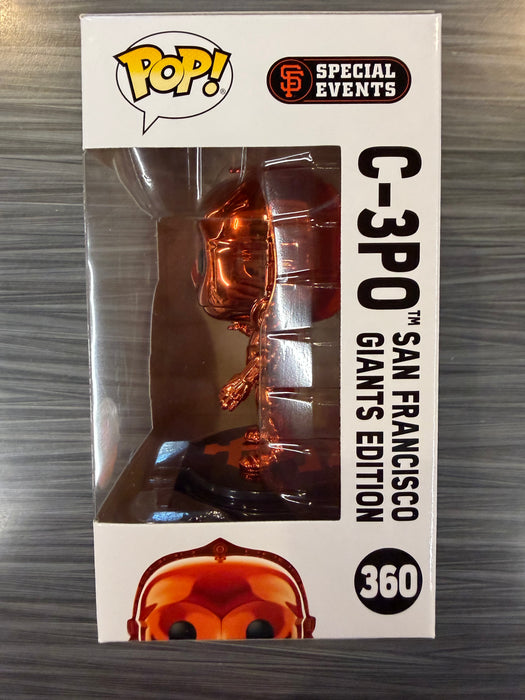 Funko POP! Star Wars: C-3PO [SF GIANTS][Orange](Damaged Box) #360