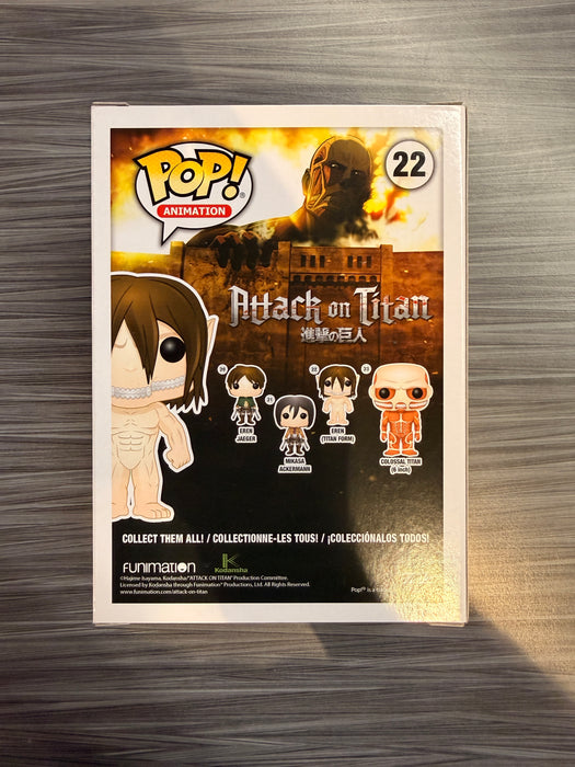 Funko POP! Animation: Attack On Titan - Eren [Titan Form][3 Languages] (Hot Topic)(Damaged Box) [B] #22
