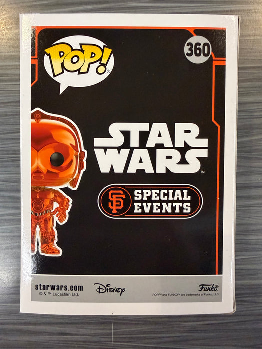 Funko POP! Star Wars: C-3PO [SF GIANTS][Orange](Damaged Box) #360