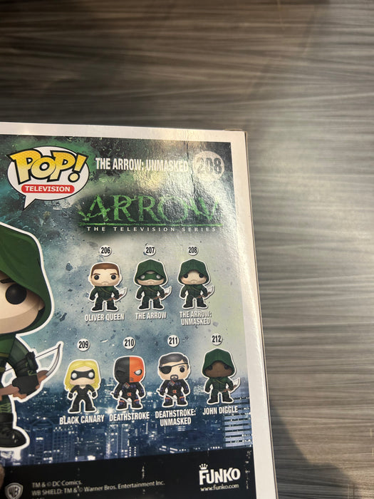 Funko POP! Television: Arrow - The Arrow: Unmasked (2015 SDCC)(Damaged Box) #208