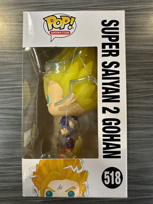Funko POP! Animation: Dragon Ball Z - Super Saiyan 2 Gohan (GiTD)(GameStop)(Damaged Box)[A] #518