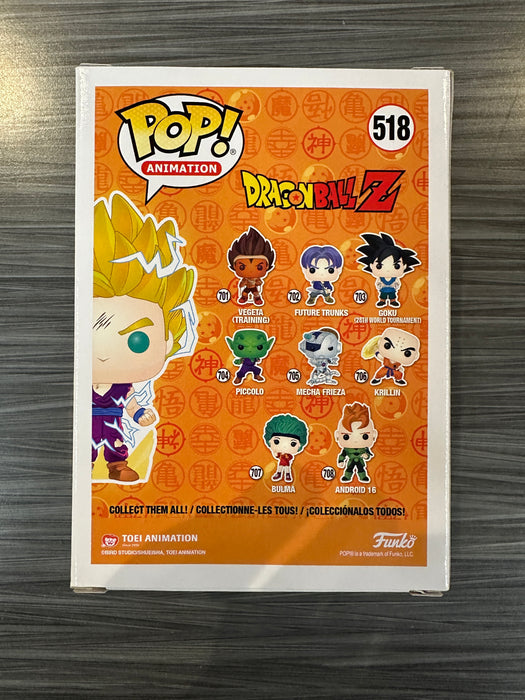 Funko POP! Animation: Dragon Ball Z - Super Saiyan 2 Gohan (GiTD)(GameStop)(Damaged Box)[B] #518