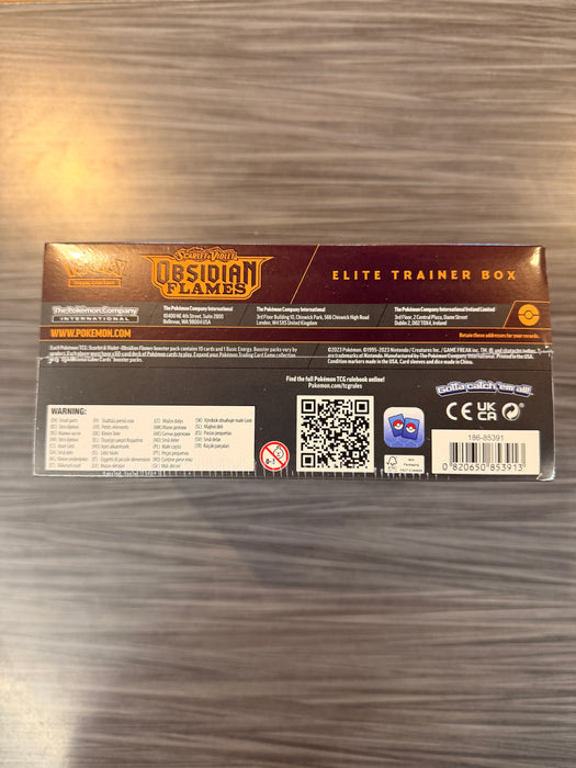 Pokémon Scarlet & Violet Obsidian Flames Elite Trainer Box (Tear)