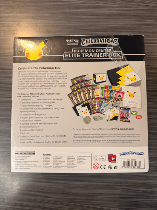 Pokémon TCG 25th Anniversary Celebrations Elite Trainer Box (Tear)