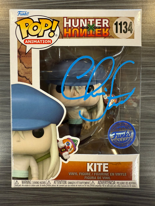 Funko POP! Animation: Hunter X Hunter - Kite (Signed/Christopher Corey Smith/JSA)[Error Sticker] #1134
