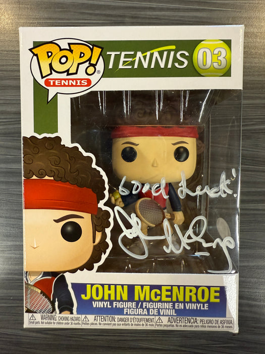 Funko POP! Tennis: John McEnroe (Signed/John McEnroe/PSA)(Damaged Box) #03