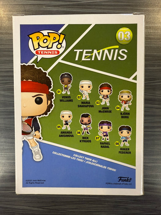 Funko POP! Tennis: John McEnroe (Signed/John McEnroe/PSA)(Damaged Box) #03