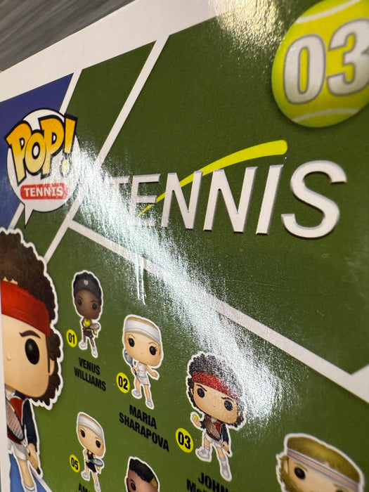 Funko POP! Tennis: John McEnroe (Signed/John McEnroe/PSA)(Damaged Box) #03