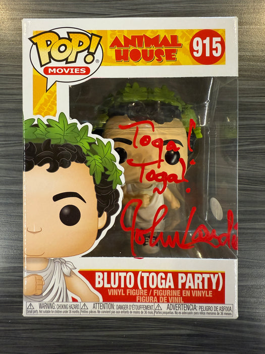 Funko POP! Movies: Animal House - Bluto (Toga Party)(Signed/John Landis/PSA) #915