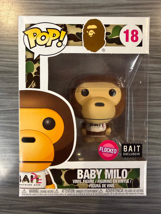 Funko POP! BAPE: Baby Milo (Flocked)(BAIT)(Damaged Box) #18