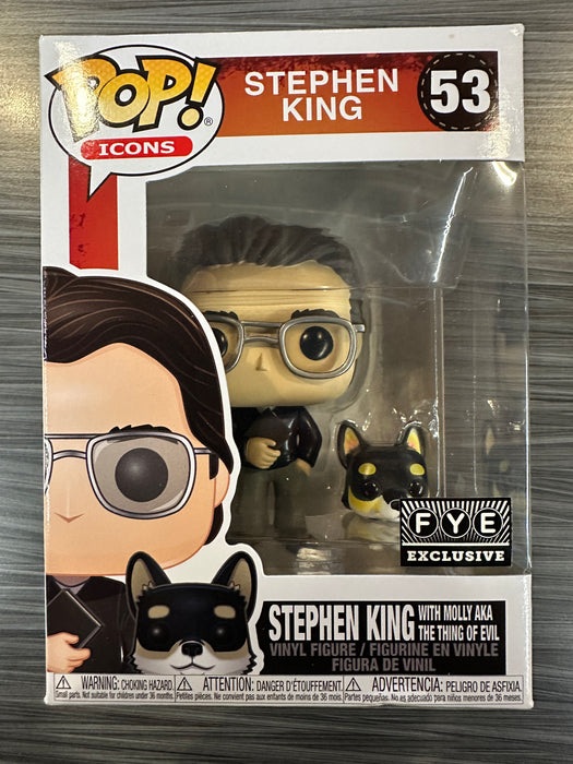 Funko POP! Icons: Stephen King with Molly AKA The Thing Of Evil (FYE)(Damaged Box) #53