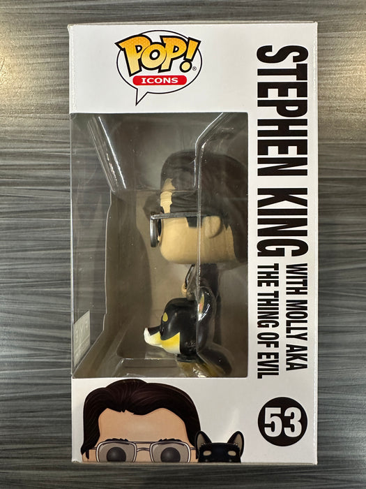 Funko POP! Icons: Stephen King with Molly AKA The Thing Of Evil (FYE)(Damaged Box) #53