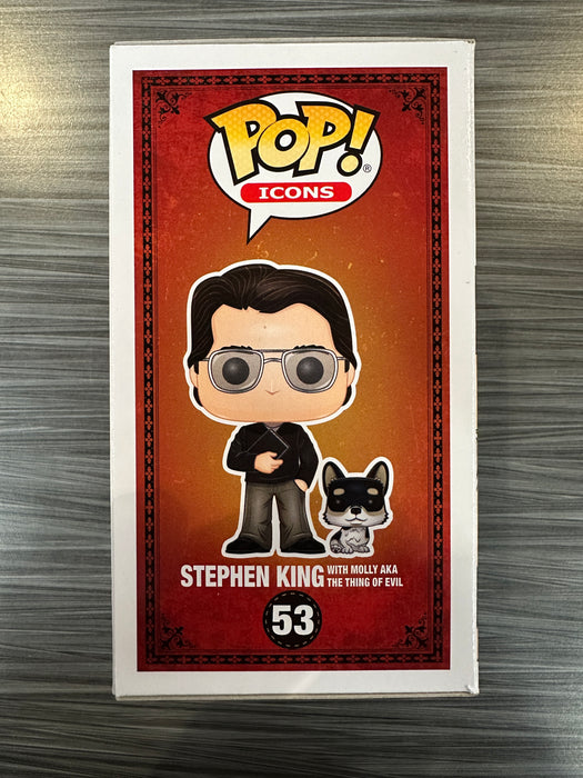Funko POP! Icons: Stephen King with Molly AKA The Thing Of Evil (FYE)(Damaged Box) #53