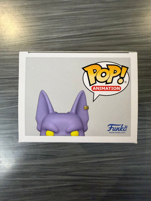 Funko POP! Animation: Dragon Ball Super - Beerus [Eating Noodles](Hot Topic)(Signed/Jason Douglas/JSA)(Damaged Box) #1110