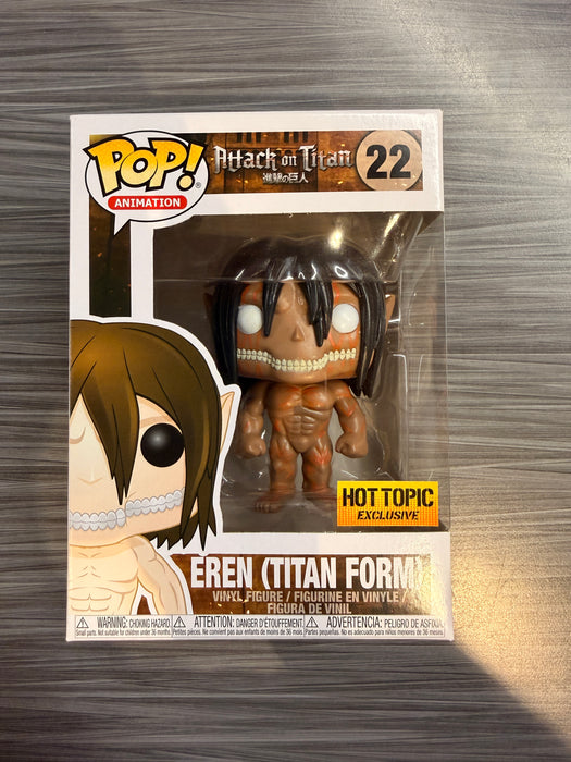 Funko POP! Animation: Attack On Titan - Eren [Titan Form][3 Languages] (Hot Topic)(Damaged Box) #22
