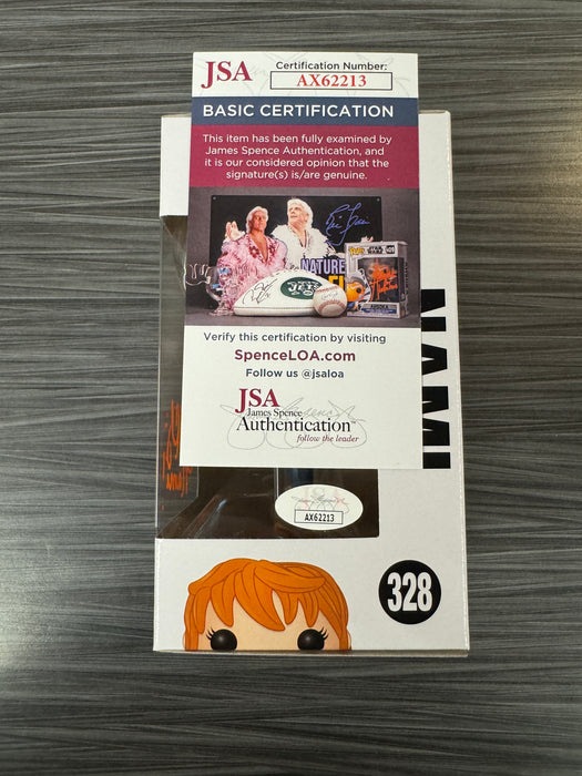 Funko POP! Animation: One Piece - Nami (Signed/Luci Christian/JSA)[Orange] #328