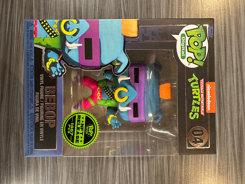 Funko POP! Digital: Teenage Mutant Ninja Turtles - Bebop (NFT Release)(1467 PCS)(Damaged Box) #04