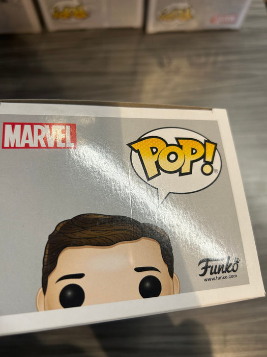 Funko POP! Marvel: Avengers Infinity War - Iron Spider(Signed/Tom Holland/Becket)(BoxLunch)(Damaged Box) #305