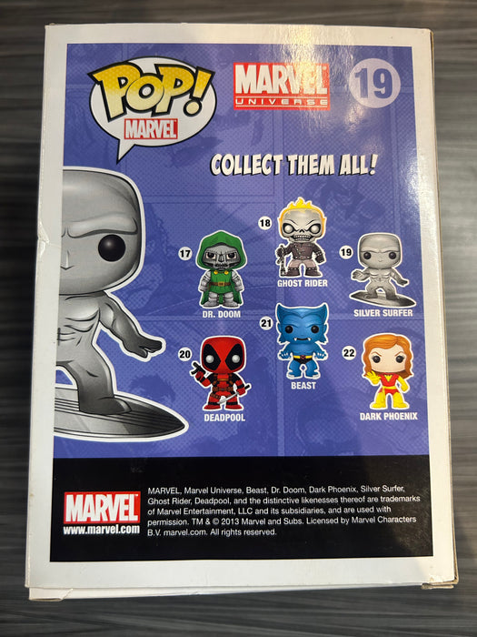 Funko POP! Marvel: Silver Surfer (Signed/Doug Jones/Beckett)(Damaged Box*) #19