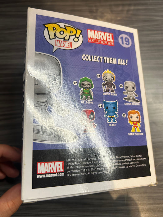 Funko POP! Marvel: Silver Surfer (Signed/Doug Jones/Beckett)(Damaged Box*) #19