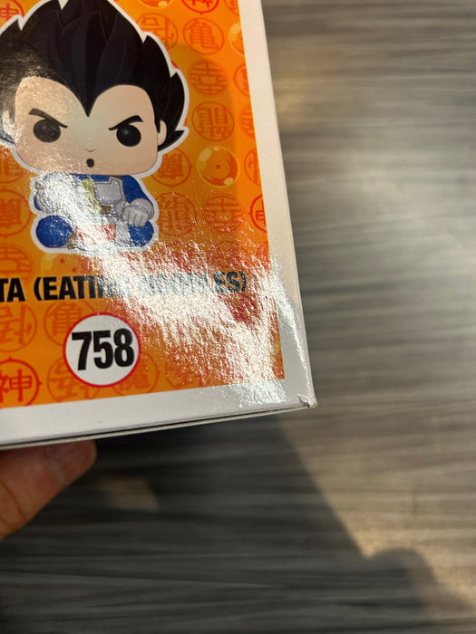 Funko POP! Animation: Dragon Ball Z - Vegeta Eating Noodles (2020 ECCC)(Damaged Box) #758