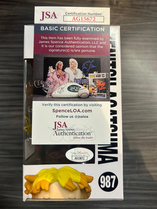 Funko POP! Animation: Demon Slayer - Zenitsu Agatsuma (2021 Funimation)(Signed/Aleks Le/JSA)(Damaged Box*) #987