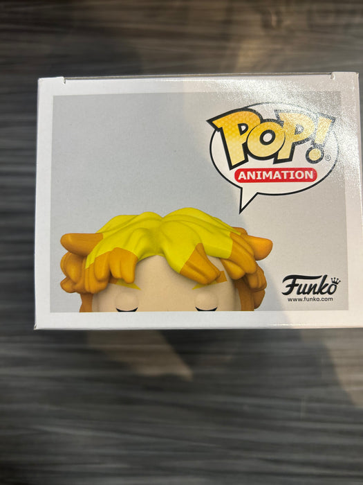 Funko POP! Animation: Demon Slayer - Zenitsu Agatsuma (2021 Funimation)(Signed/Aleks Le/JSA)(Damaged Box*) #987