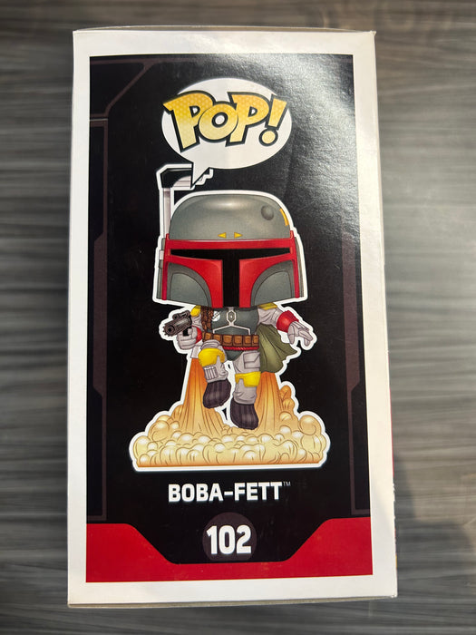 Funko POP! Star Wars: Boba Fett (Smugglers Bounty)(Signed/Temuera Morrison/JSA)(Damaged Box) #102