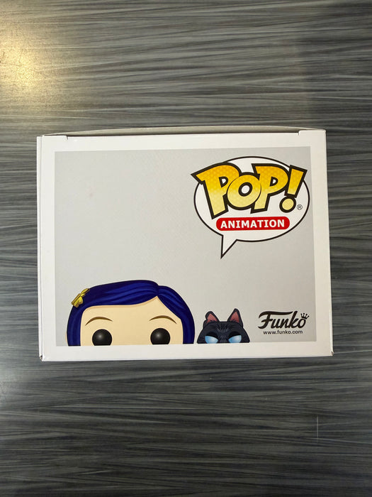 Funko POP! Animation: Coraline - Coraline w/ Cat Buddy (Damaged Box) #422