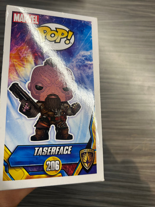 Funko POP! Marvel: Guardians of The Galaxy Vol.2 - Taserface (Signed/Chris Sullivan/JSA)(Damaged Box*) #206