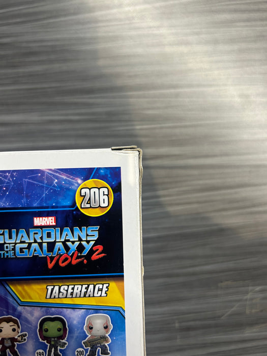 Funko POP! Marvel: Guardians of The Galaxy Vol.2 - Taserface (Signed/Chris Sullivan/JSA)(Damaged Box*) #206