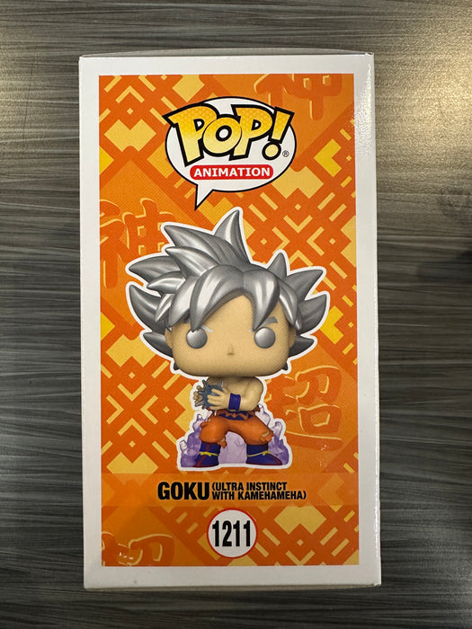 Funko POP! Animation: DragonBall Z - Goku (Ultra Instinct w/ Kamehameha)(2022 NYCC)(Damaged Box) #1211