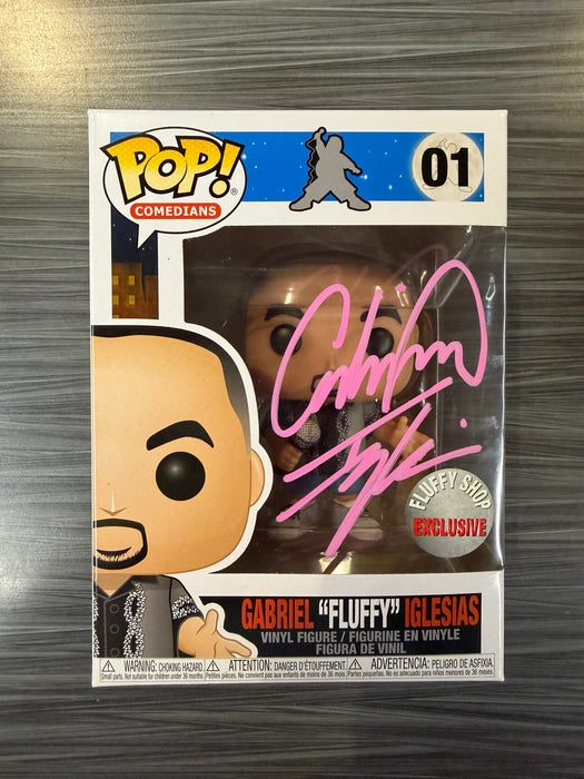 Funko POP! Comedians: Gabriel "Fluffy" Iglesias (Fluffy Shop)(PINK Signed/Gabriel Iglesias) #01