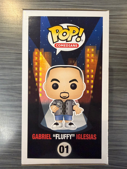 Funko POP! Comedians: Gabriel "Fluffy" Iglesias (Fluffy Shop)(PURPLE Signed/Gabriel Iglesias)(Damaged Box) #01