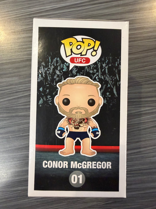 Funko POP! UFC : Conor McGregor (PopLife UFC)[White Shorts](Damaged Box) #01