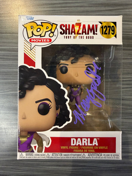 Funko POP! Heroes: Shazam - Darla (Signed/Megan Good/Beckett)(Damaged Box) #1279