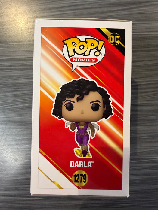 Funko POP! Heroes: Shazam - Darla (Signed/Megan Good/Beckett)(Damaged Box) #1279