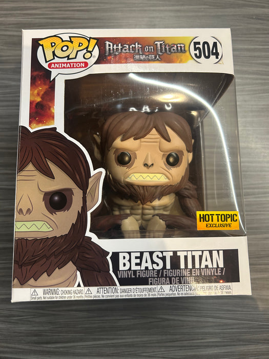 Funko POP! Animation: Attack on Titan - Beast Titan (Hot Topic)(Damaged Box) #504