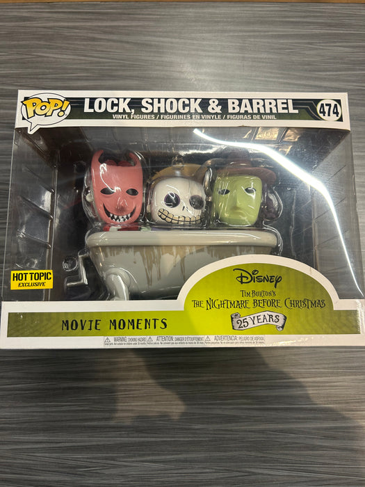 Funko POP! Disney: Movie Moments - The Nightmare Before Christmas - Lock, Shock, Barrel (Hot Topic)(Damaged Box) #474