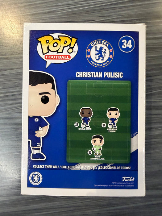 Funko POP! Football: Chelsea - Christian Pulisic (Signed/ Christian Pulisic/ JSA & Ink2Grails) #34