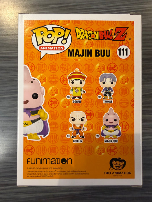 Funko POP! Animation: Dragon Ball - Majin Buu [Chocolate](Convention Exclusive)(7BAP 95Pcs)(Signed/ Josh Martin/ JSA) #111
