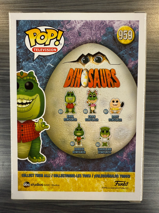 Funko POP! Television: Dinosaurs - Earl Sinclair (Signed/Stuart Pankin/PSA)(Damaged Box) #959