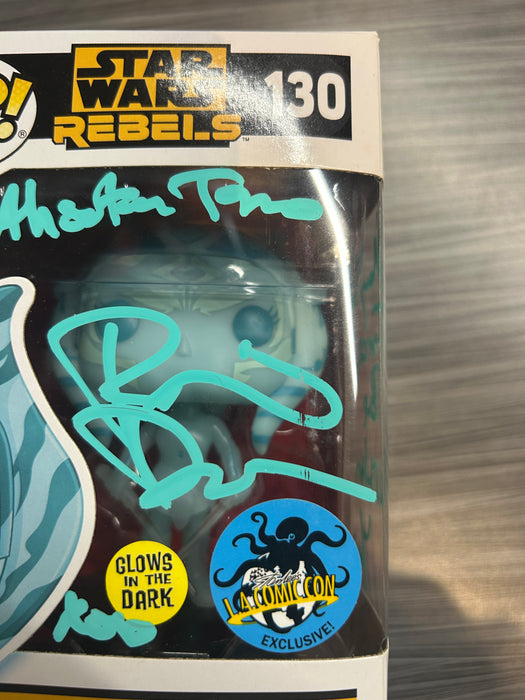 Funko POP! Star Wars Rebels: Ahsoka (GiTD)(LA Comic Con)(Signed/Rosario Dawson/JSA) #130