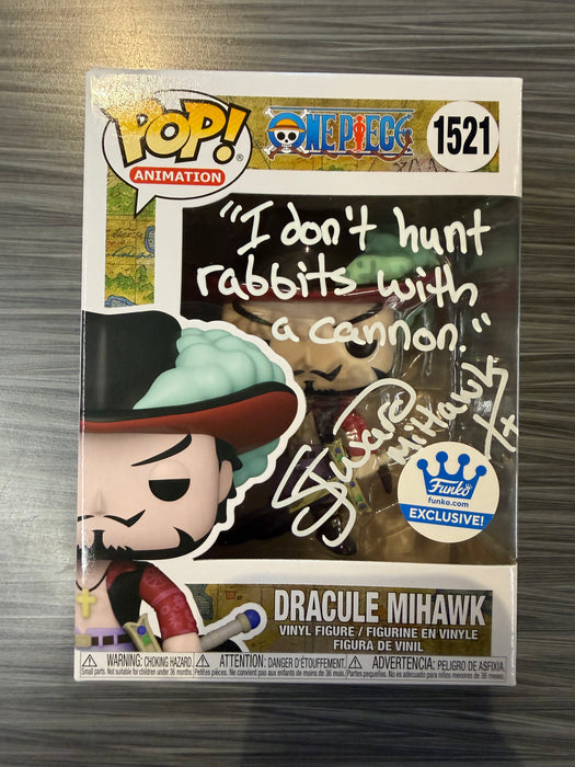 Funko POP! Animation: One Piece - Dracule Mihawk (Funko)(Signed/Steven John Ward/JSA)(Damaged Box) #1521