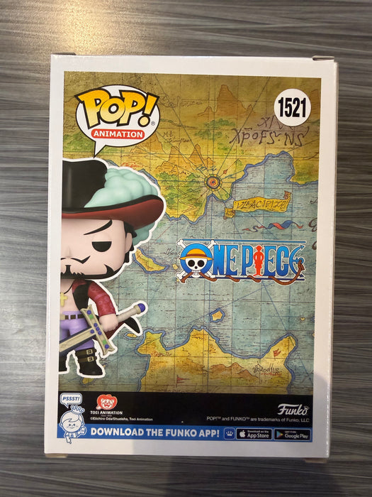 Funko POP! Animation: One Piece - Dracule Mihawk (Funko)(Signed/Steven John Ward/JSA)(Damaged Box) #1521
