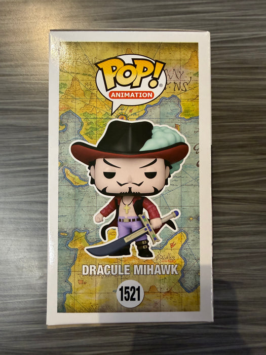 Funko POP! Animation: One Piece - Dracule Mihawk (Funko)(Signed/Steven John Ward/JSA)(Damaged Box) #1521