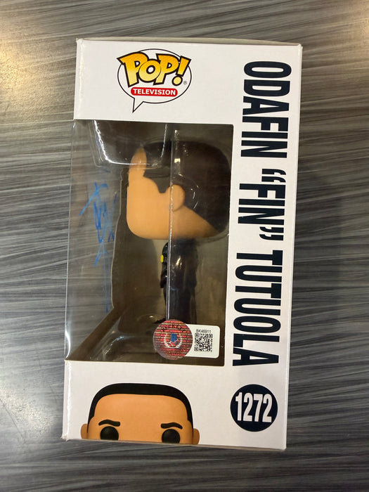 Funko POP! Television: Law & Order -Odafin "Fin" Tutuola (Signed/ Ice T/ Beckett)(Damaged Box) #1272