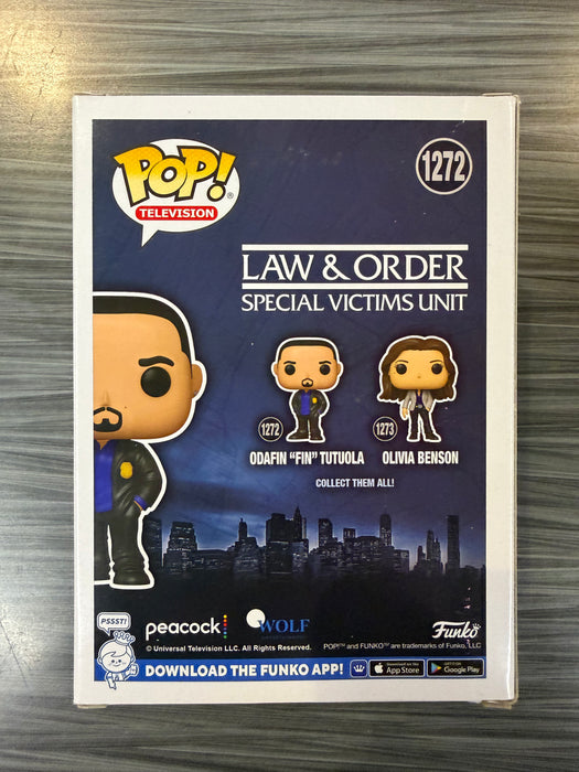 Funko POP! Television: Law & Order -Odafin "Fin" Tutuola (Signed/ Ice T/ Beckett)(Damaged Box) #1272